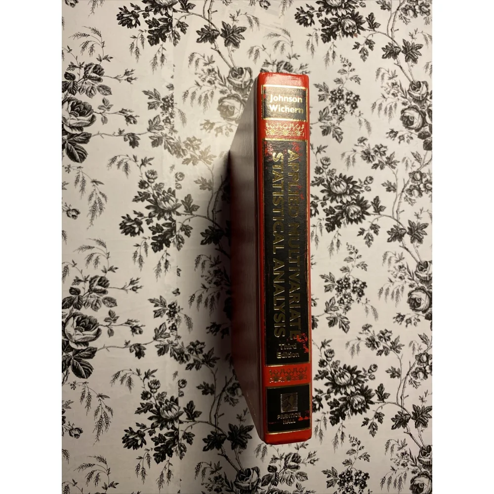 Applied Multivariate Statistical Analysis 3rd Ed Hardcover Wichern Johnson 1992